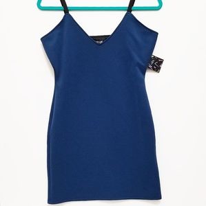 Nasty Gal Navy Blue Mini Dress Size Medium (NWT)